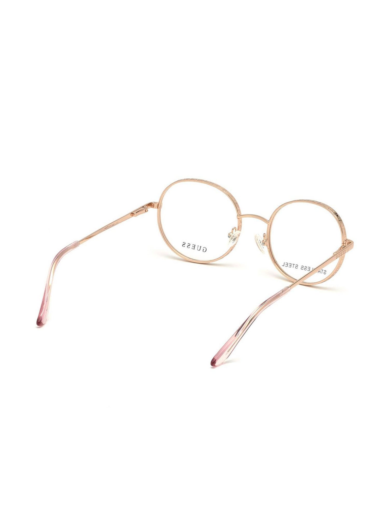 Guess Rose Gold Round Eye Frames for Women