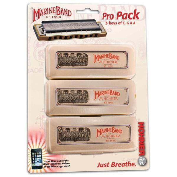 Hohner Harmonica - Marine Band Pro Pack