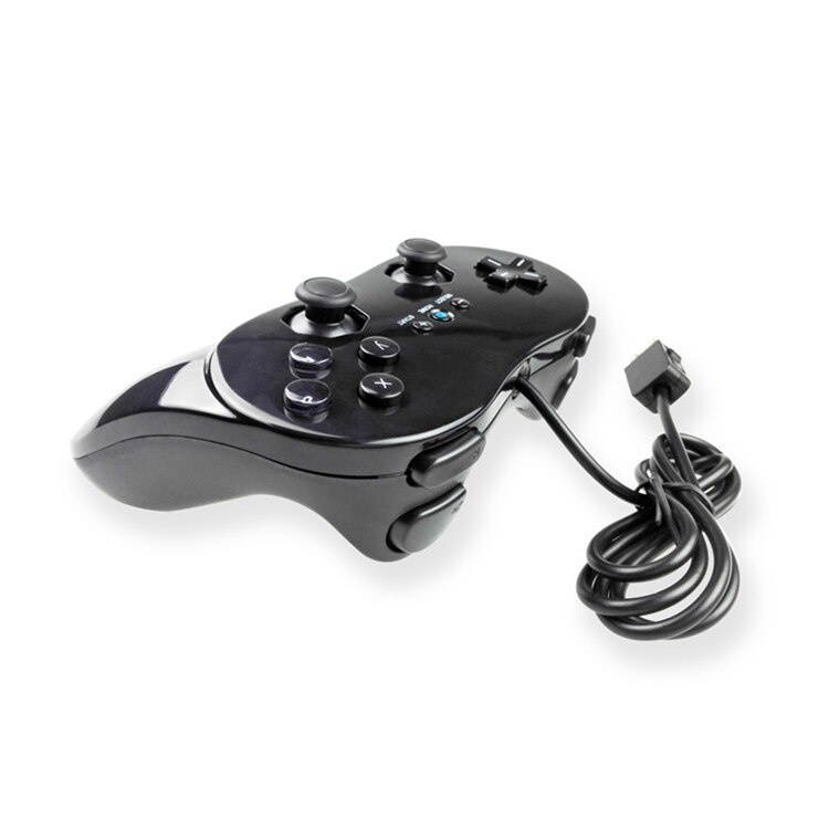 Black Classic Wired Game Controller Gaming Pro Remote Game Controller Gamepad For Nintendo Wii