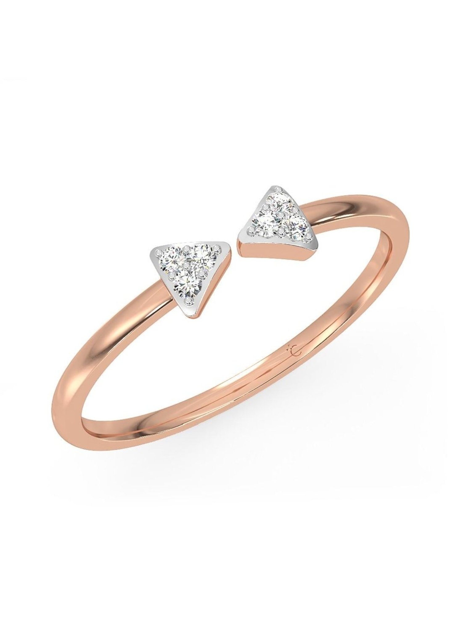 Candere by Kalyan Jewellers 18k Yellow Gold & Diamond Ring for Women