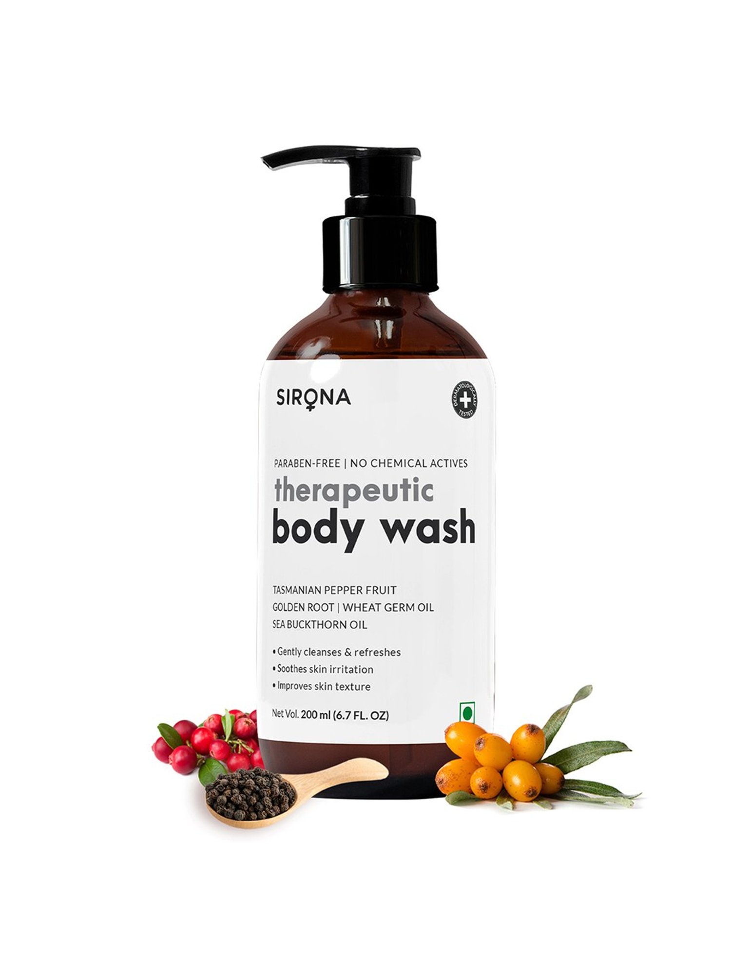 Sirona Natural Therapeutic Body Wash With 5 Magical Herbs -200 ml