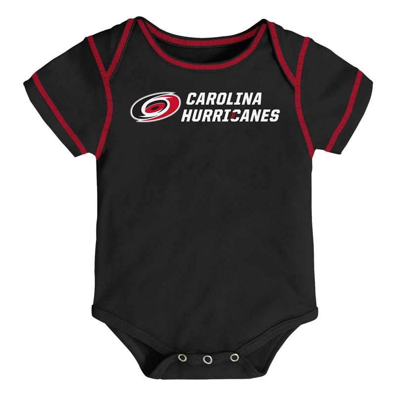 NHL Carolina Hurricanes Boys' Game Winner 3pk Body Suit Set - 18M