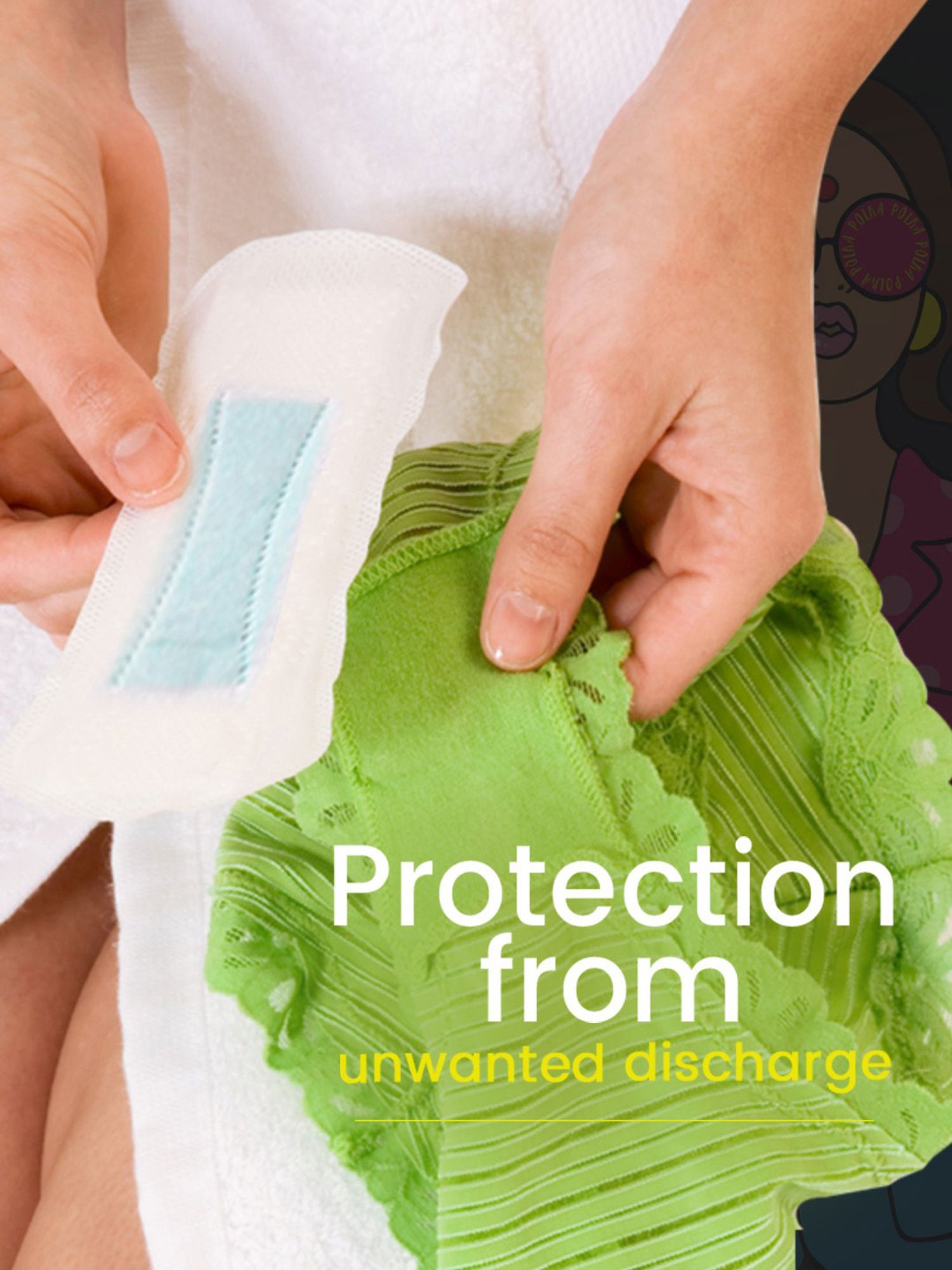 LAIQA Panty Liners (Pack of 3) XS - 60 Panty Liners