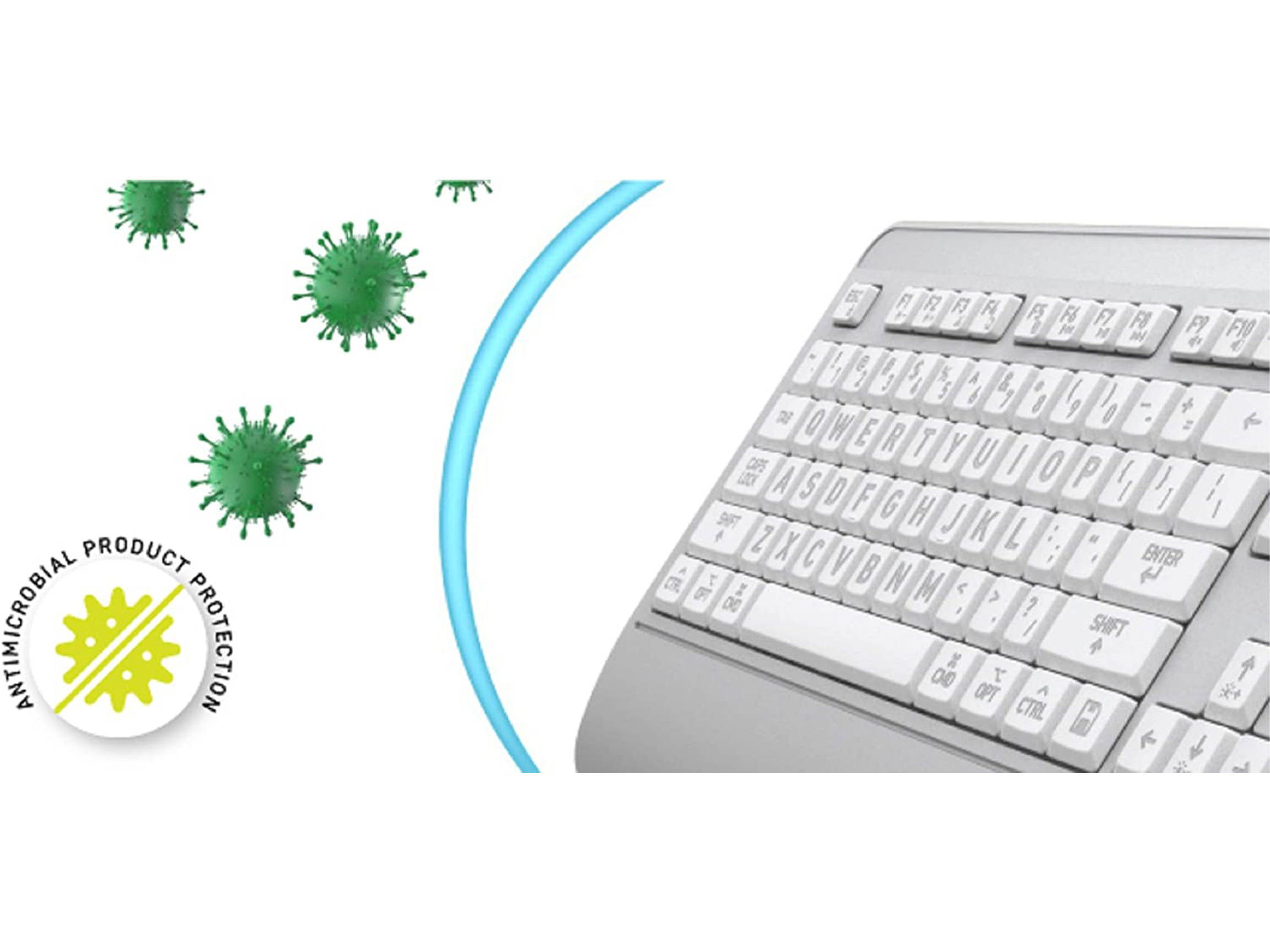 AzIO KB540 Antimicrobial Keyboard (Mac)