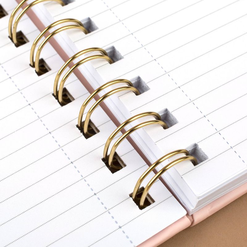 80 sheet 1 Subject Spiral Notebook 8.25"x5.75" Hardcover Petal Pink - Cambridge