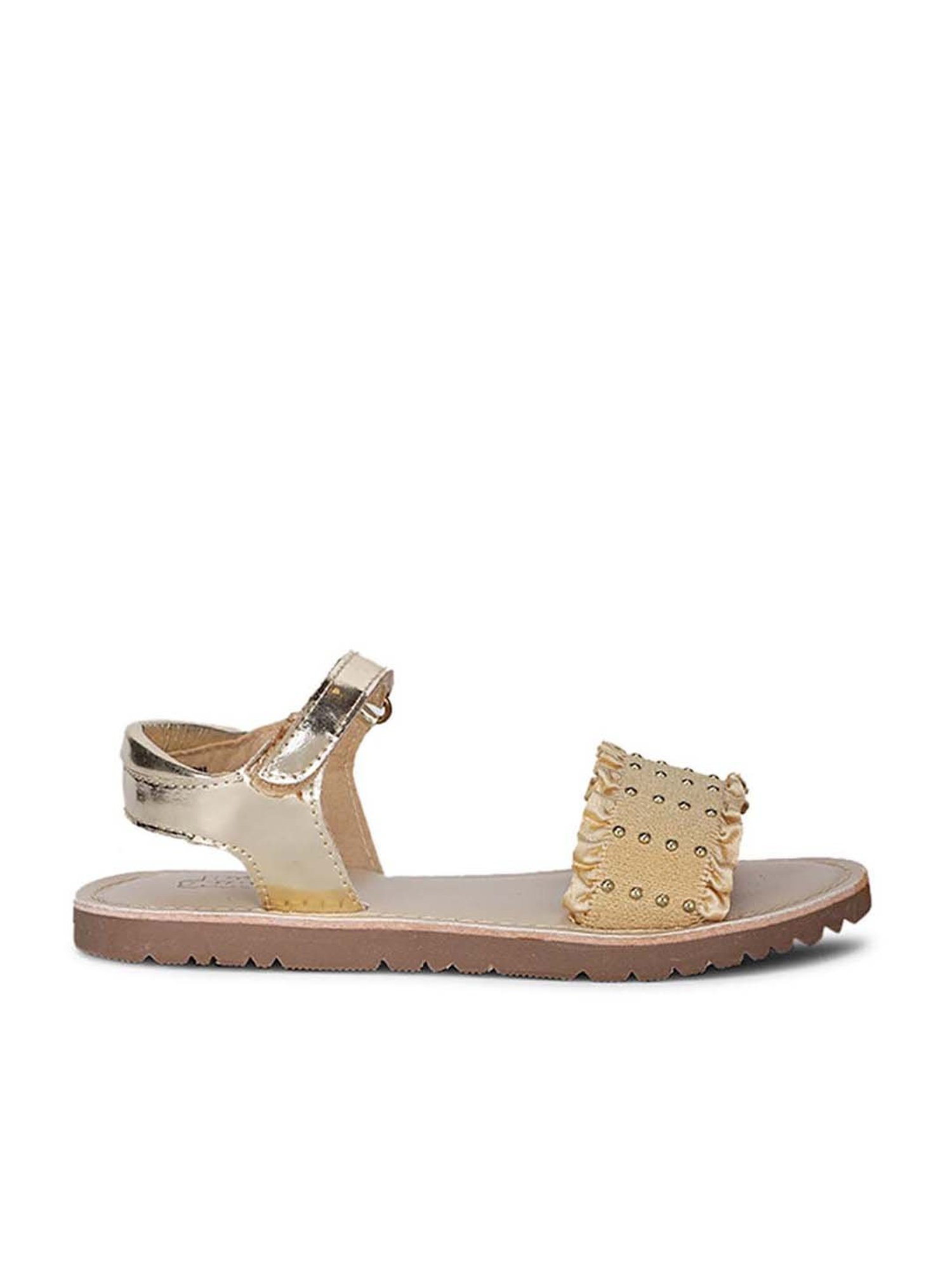 Bubblegummers by Bata Kids Beige Ankle Strap Sandals