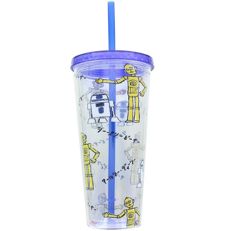 Seven20 Star Wars Kanji Droids R2D2/C3PO Plastic Tumbler