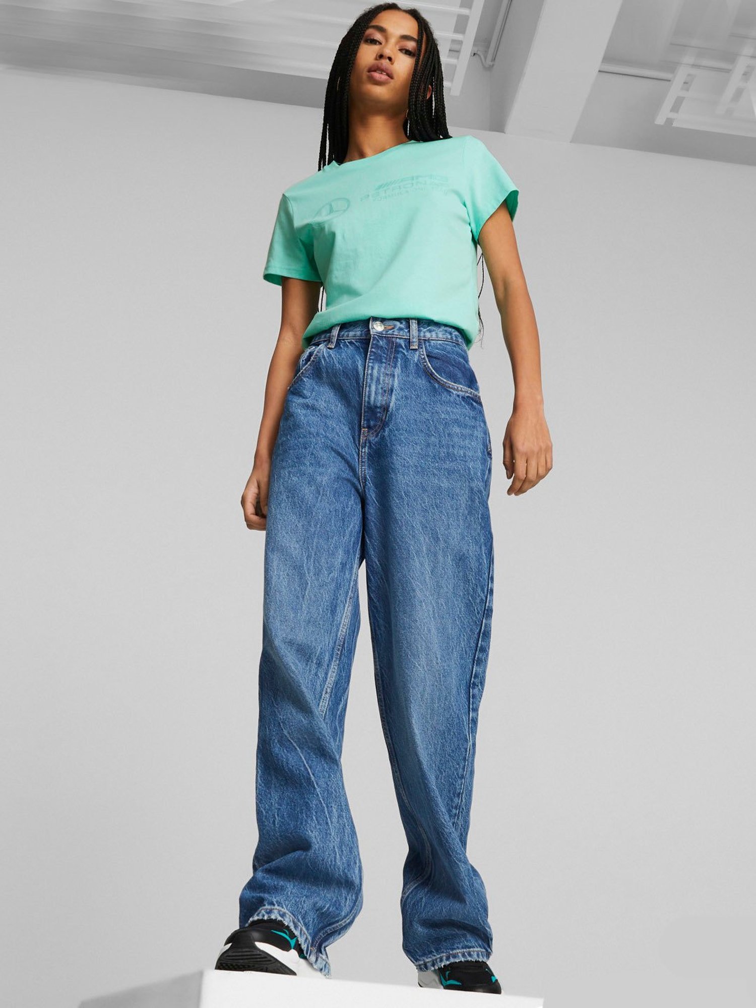 Puma Mercedes Amg Petronas Ess Logo Regular Fit T-Shirt