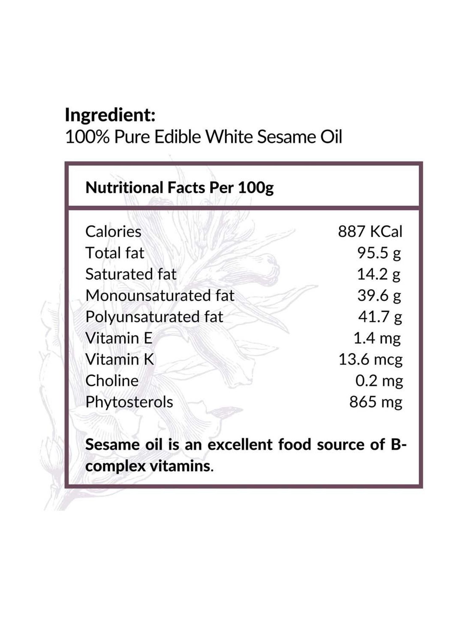 Essentia Extracts Cold-pressed White Sesame Oil - 500 ml