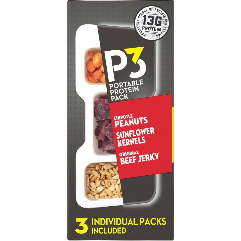Planters P3 Portable Protein Pack - 5.4oz - 3ct