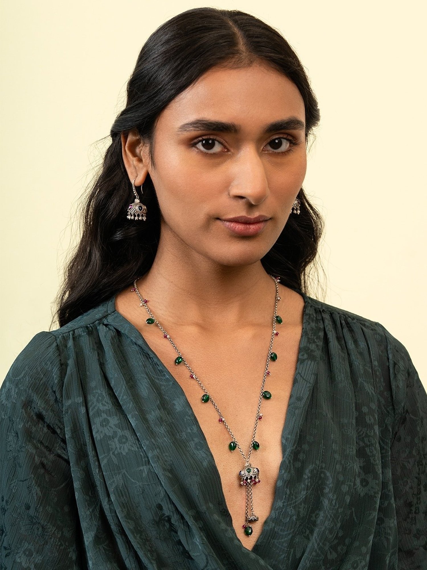 Clara 92.5 Sterling Silver Lily Earrings for Women