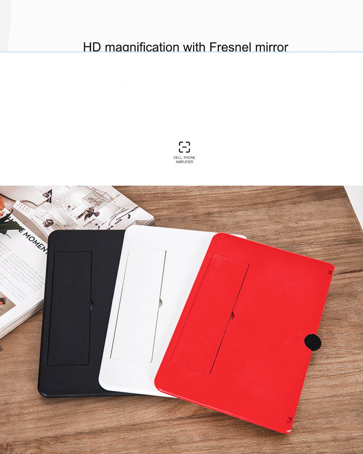 14 Inch Mobile Phone Screen Magnifier, Pull-Out Type, 3D Mobile Phone Magnifier for Movies, Videos, Games, Compatible with Most Phones