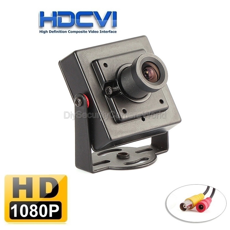 HDCVI 1080P 2MP 2.8mm wide angle lens Mini-box Pinhole Hidden CCTV BNC Camera