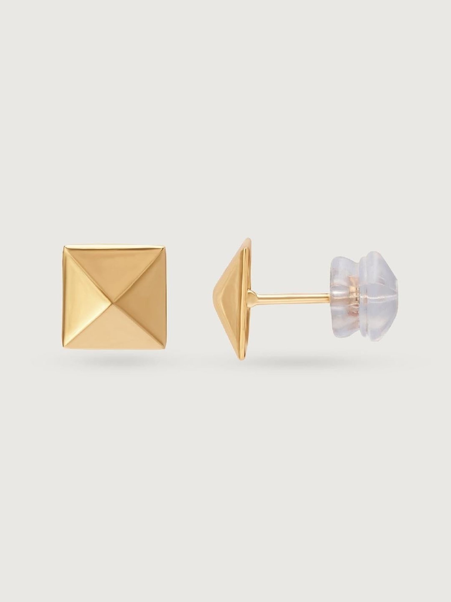 Mia by Tanishq 14k Yellow Gold Subtle Elegance Stud Earrings