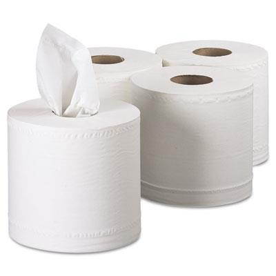 SCOTT Center-Pull Towels, 8 x 15, White, 500/Roll, 4/Carton