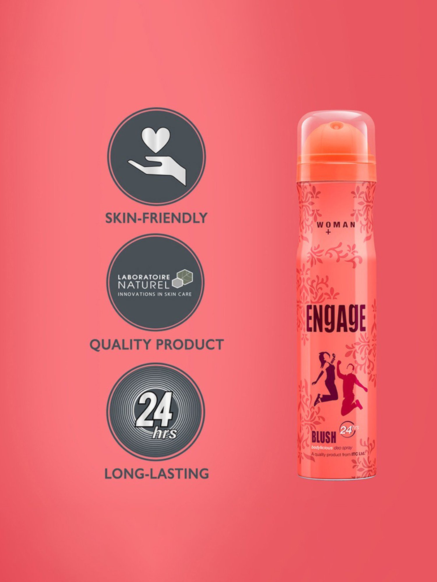 Engage Blush Deodorant Spray for Women - 150 ml