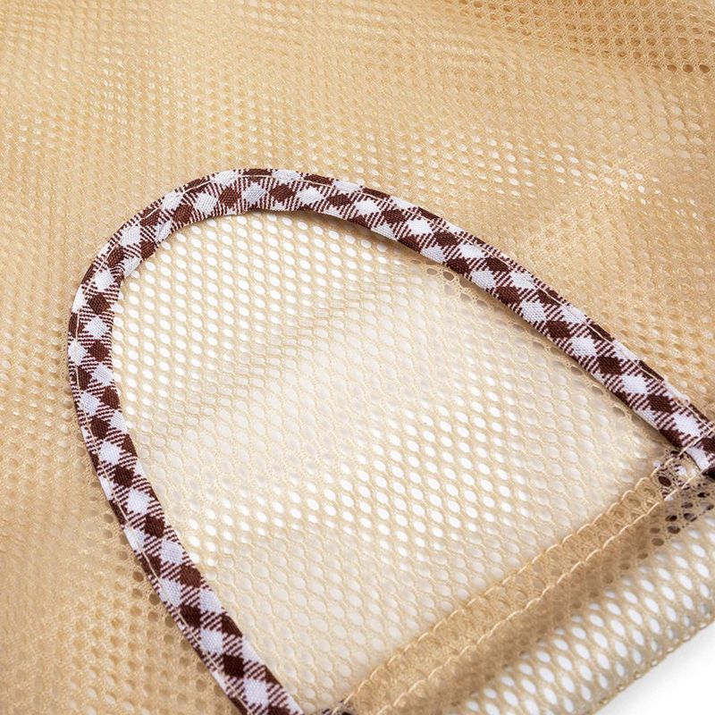 Farmlyn Creek 3 Mesh Produce Hanging Storage Bags, with Heart Hooks (10 x 11 in)