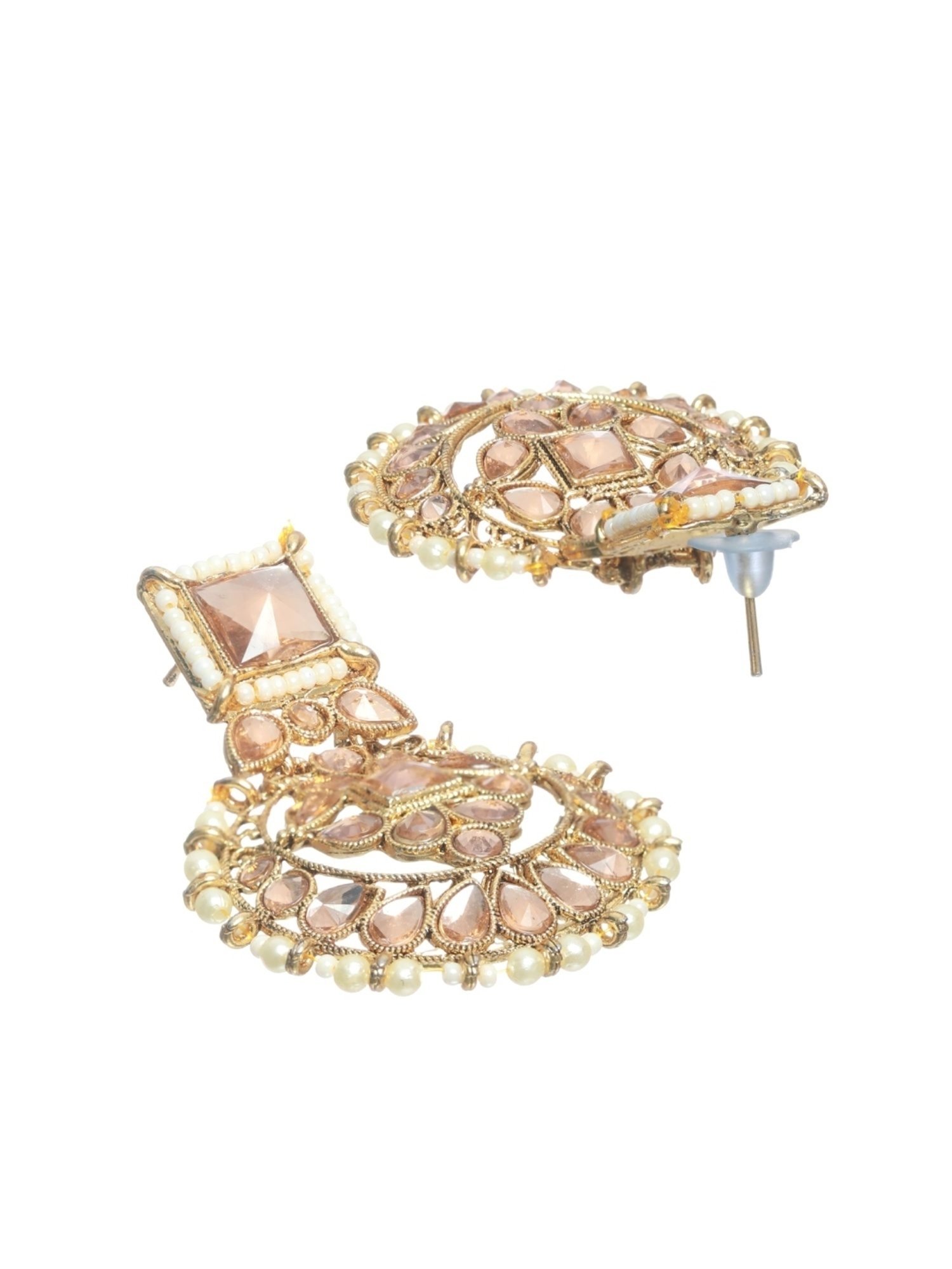 Aatmana Gold-Plated Kundan Choker Necklace & Earring Set with Maang Tikka