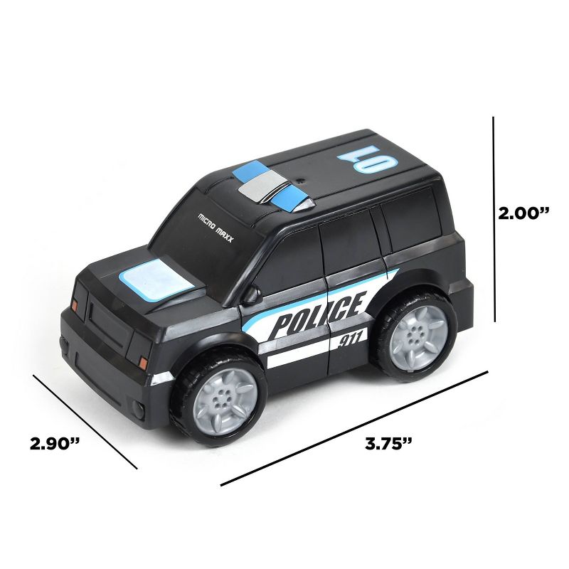 Maxx Action Deluxe Vehicles - Mini Construction and Rescue with Play Mat - 10 pk