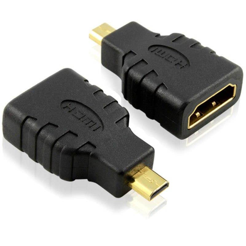 1pcs HDMI Female to Micro HDMI Type D Male Adapter F/M Converter Connector HD TV Camera