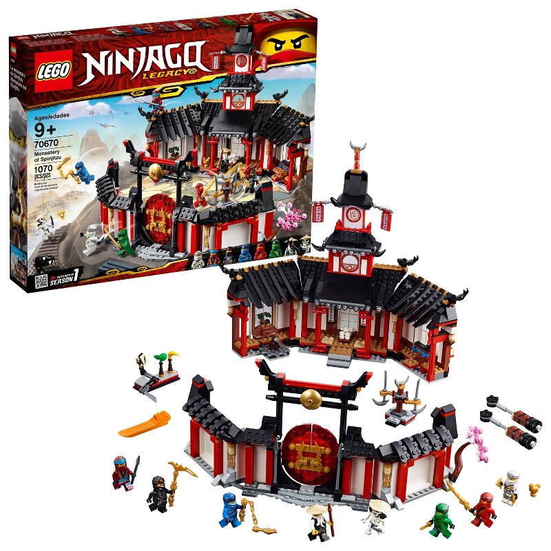 LEGO NINJAGO Legacy Monastery of Spinjitzu Ninja Model with NINJAGO Minifigures 70670