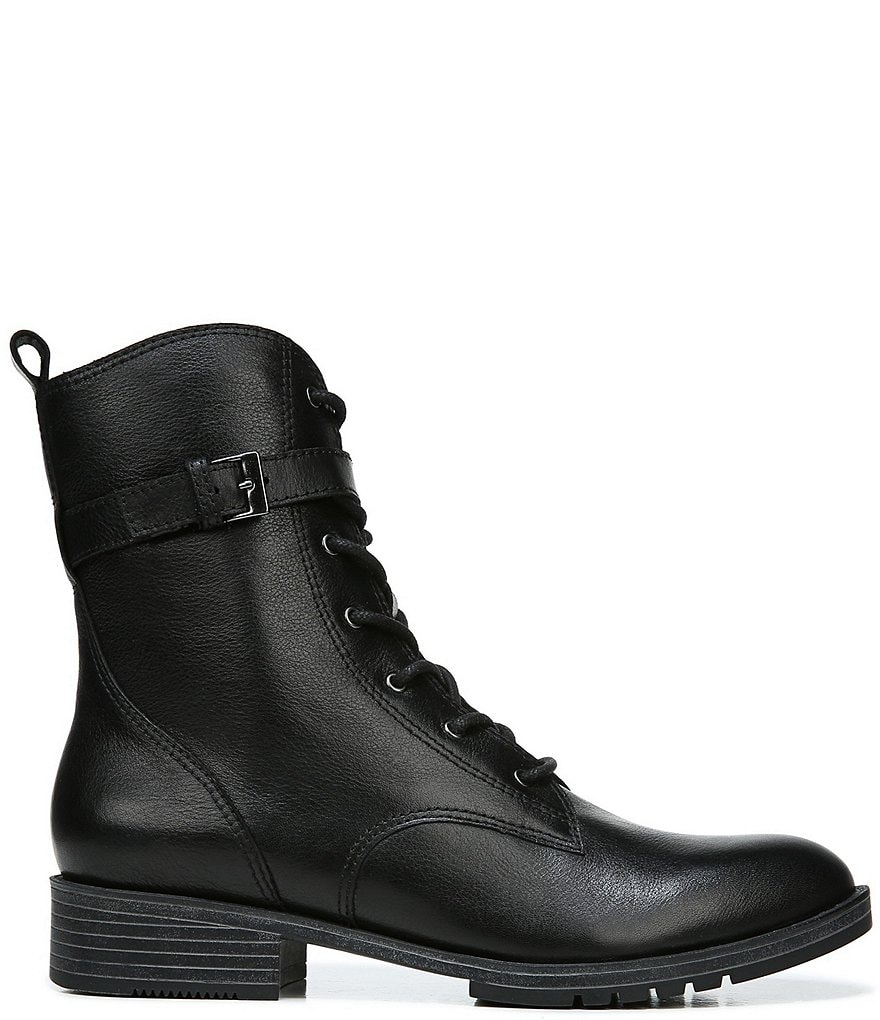 Naturalizer Sycamore Leather Moto Block Heel Booties