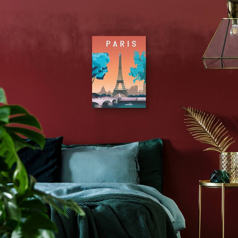18" x 24" Paris 2 by Omar Escalante Canvas Art Print - Masterpiece Art Gallery