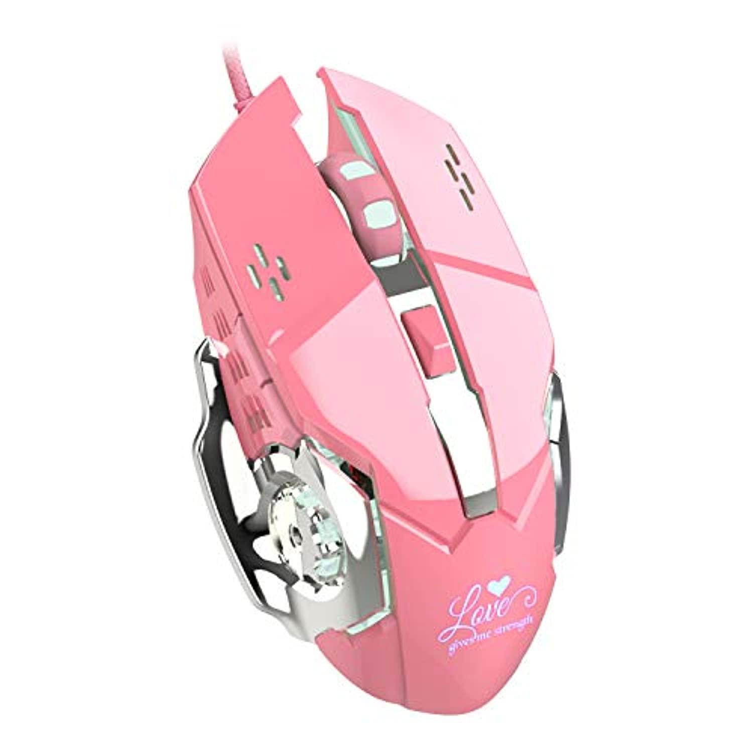gaming mouse wired, 6 buttons, chroma rgb backlit, 3200 dpi adjustable, comfortable grip ergonomic optical pc computer usb gami