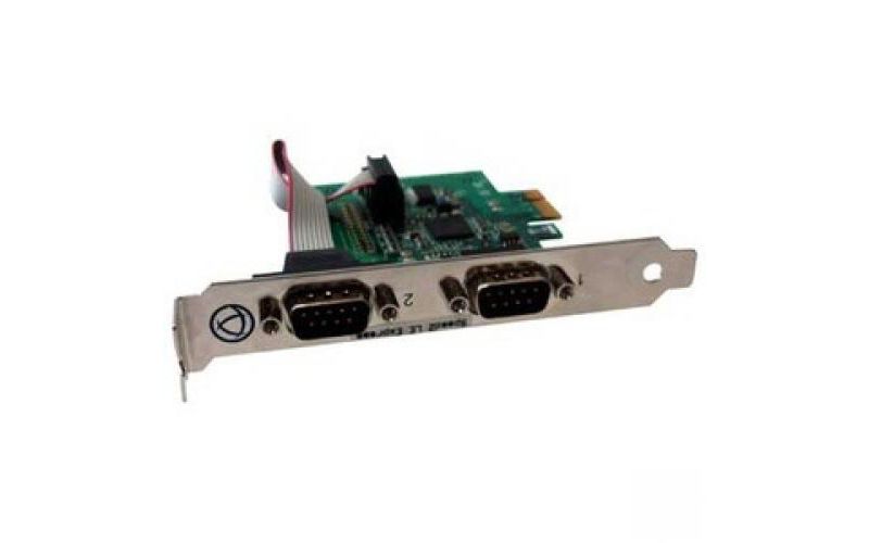 Perle SPEED2 LE Express Dual PCI Express Serial Card - 2 x 9-pin DB-9 Male RS-232 Serial