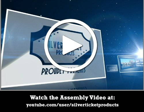 STR-169100 Silver Ticket 100" Diagonal 16:9 HDTV (6 Piece Fixed Frame) Projector Screen White Material