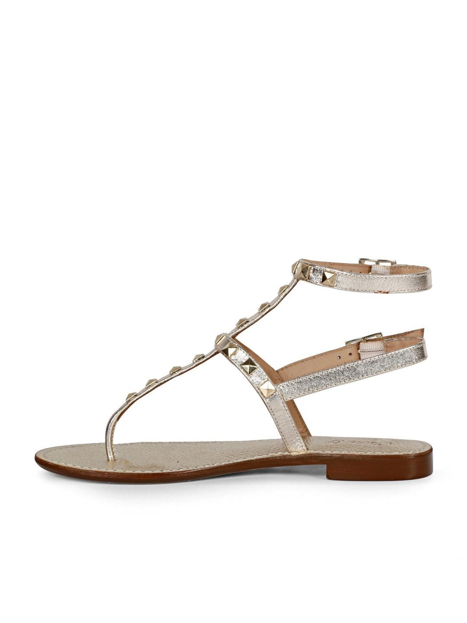 Saint G Women's Irene Silver Ankle Strap Sandals