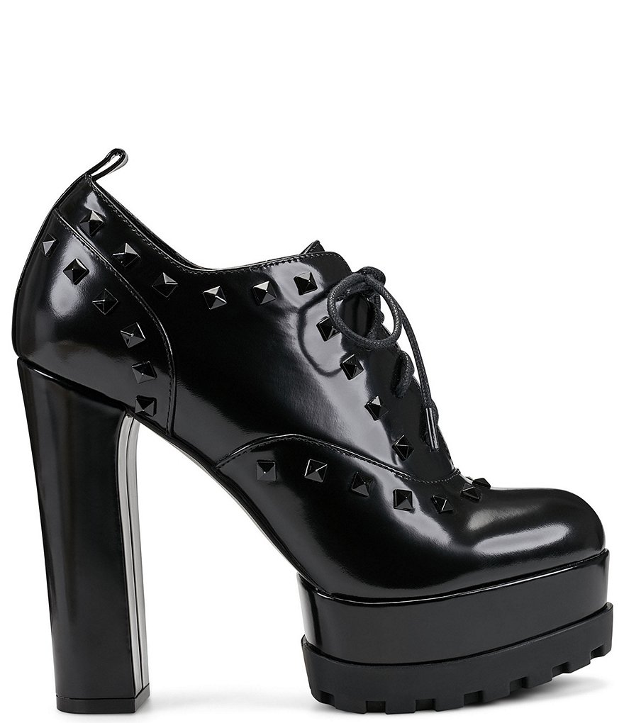 Jessica Simpson Imina3 Studded Leather Platform Oxfords