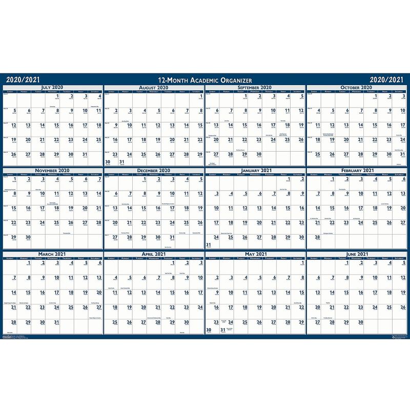 House of Doolittle 2020-2021 24 x 37 Wall Calendar, Academic 395-21