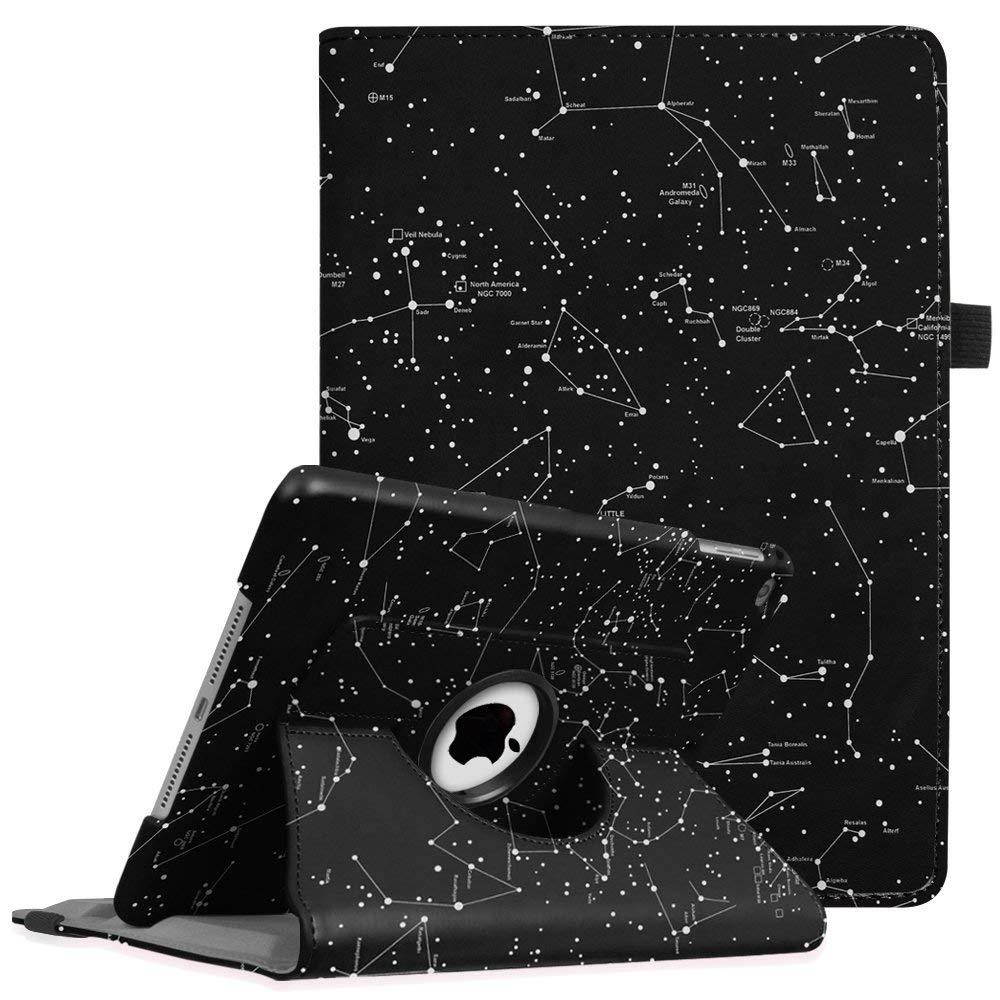 Fintie iPad 9.7 inch 2018 2017 / iPad Air Case - 360 Degree Rotating Stand Protective Cover with Auto Sleep Wake for Apple iPad 9.7" (6th Gen, 5th Gen) / iPad Air 2013 Model, Constellation