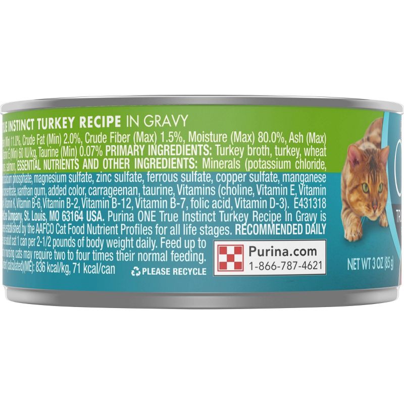 Purina ONE Turkey Wet Cat Food - 3oz