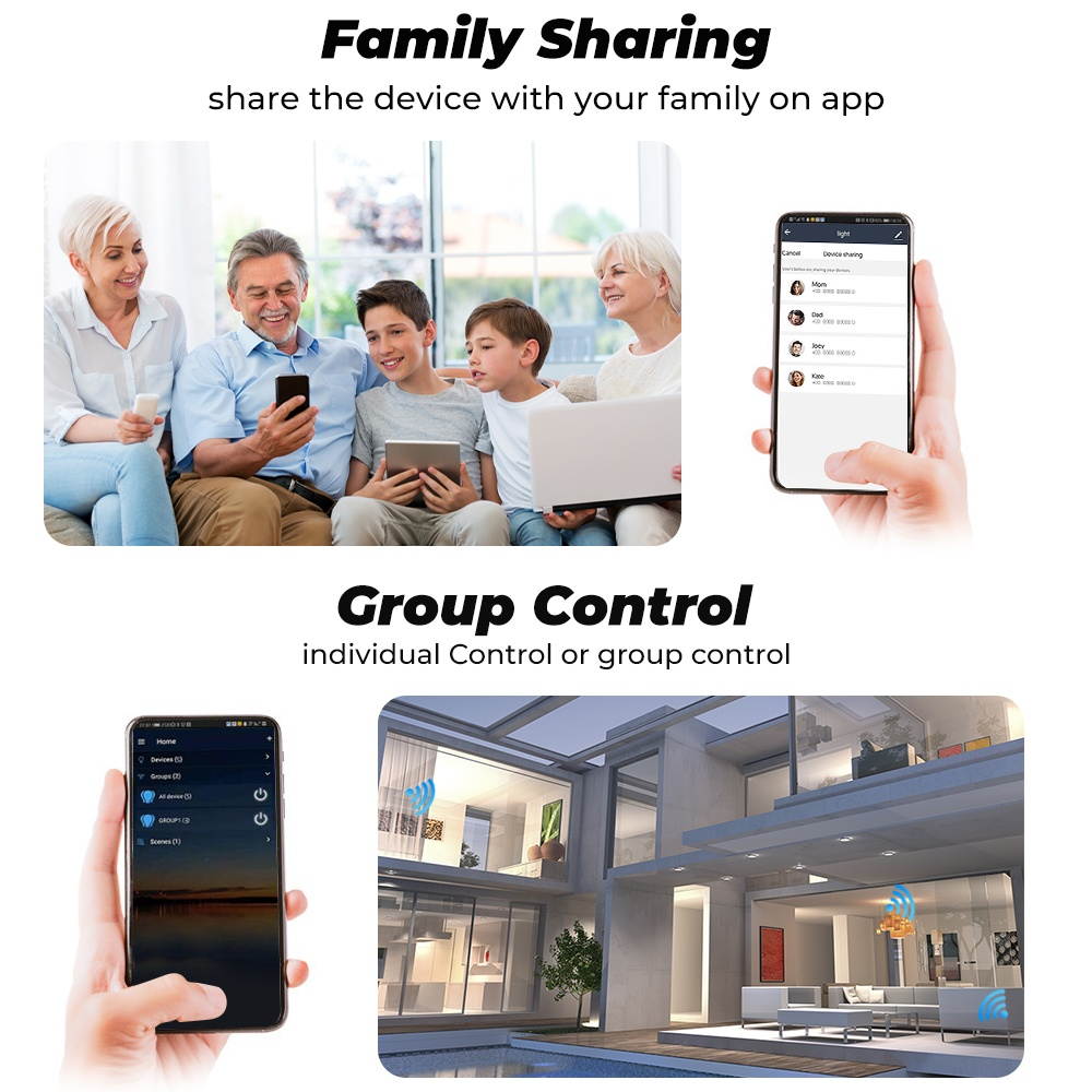 Mini WiFi Dimming On-Off Breaker Dimmer Controller Dimmable Switch Controller Smart Switch Module Remote Switch Controller Compatible with Voice Assistants