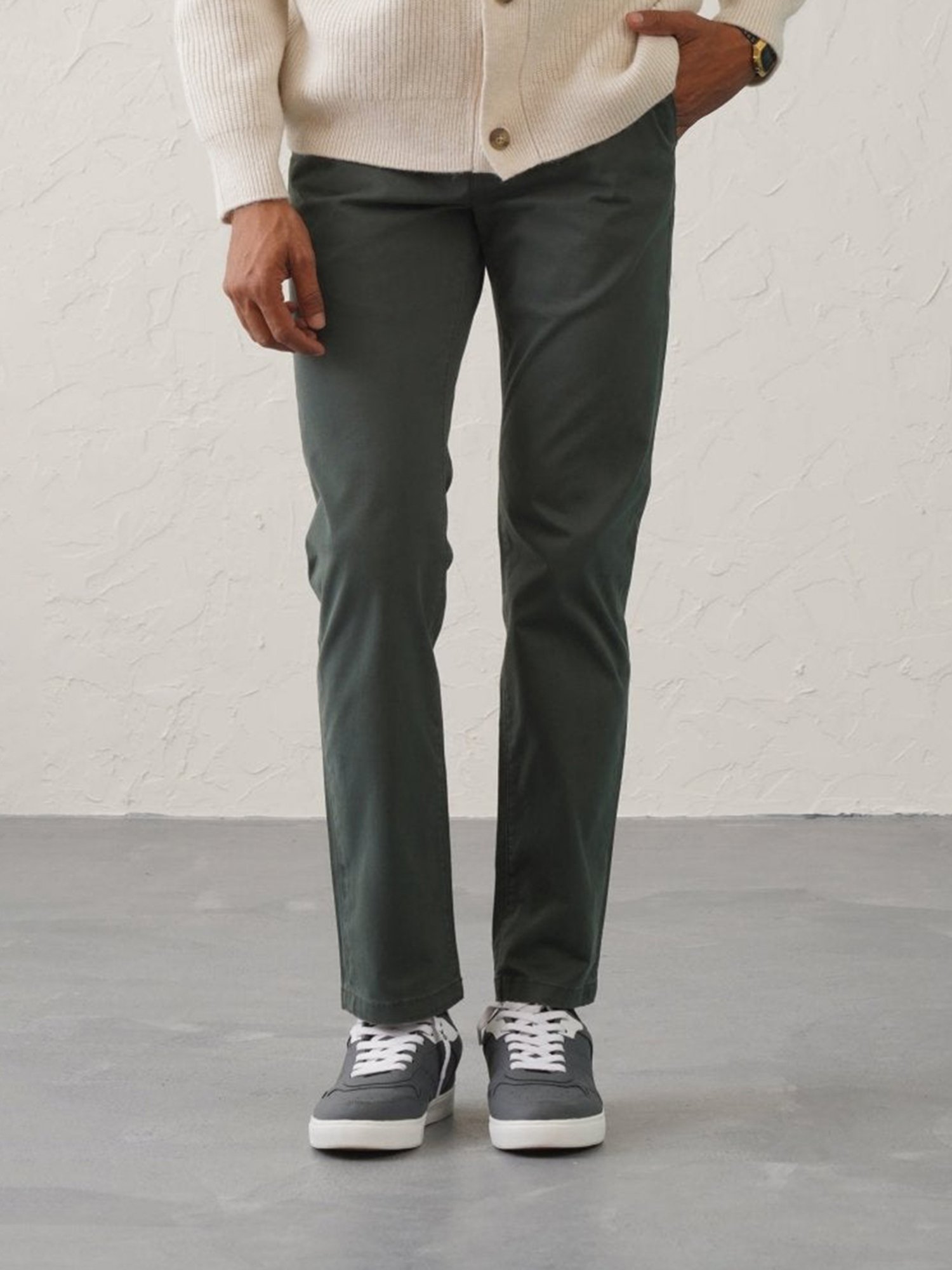 MinusOne Olive Regular Fit Chinos