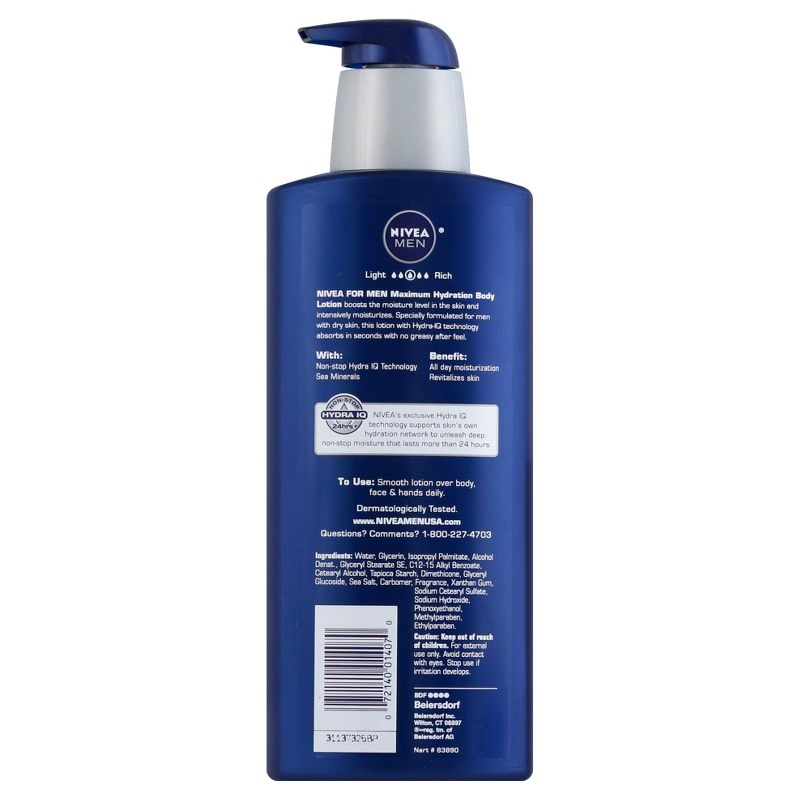 Nivea for Men Maximum Hydration Lotion - 16.9oz