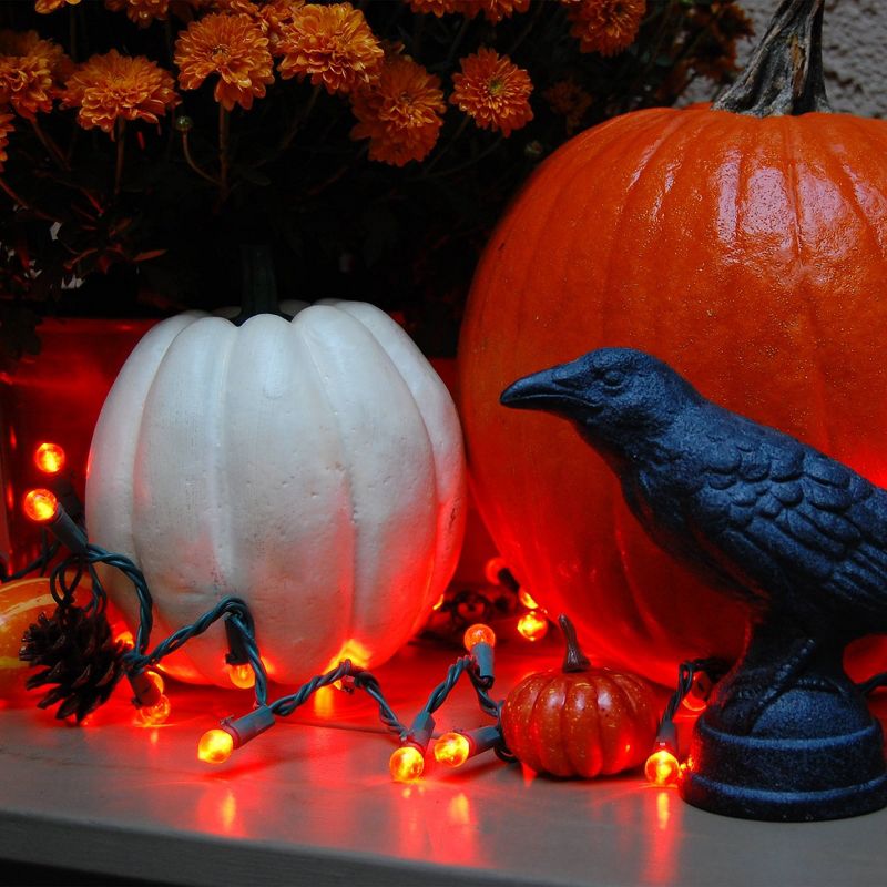 70 Lights Electric Globe String Lights LED Orange