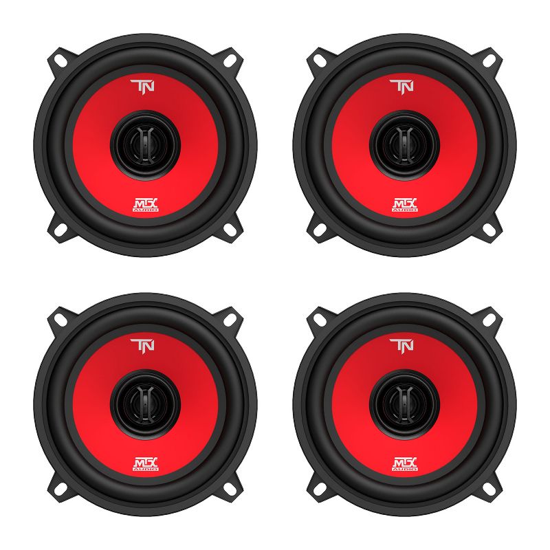 MTX TERMINATOR5 35 Watt RMS 2 Way Polypropylene Coaxial Car Speakers, Pair (4 Pack)