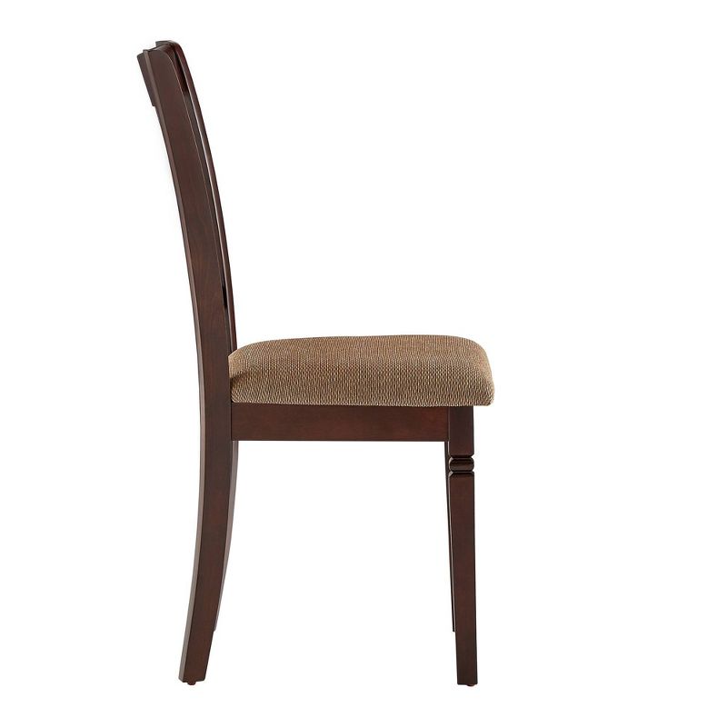 Set of 2 Haden Upholstered Dining Chairs Brown - Inspire Q