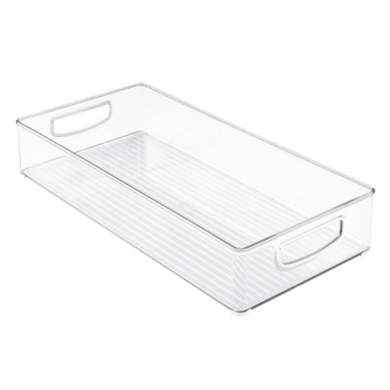 iDESIGN 16"x8"x3" 4pk Kitchen Binz Set Clear