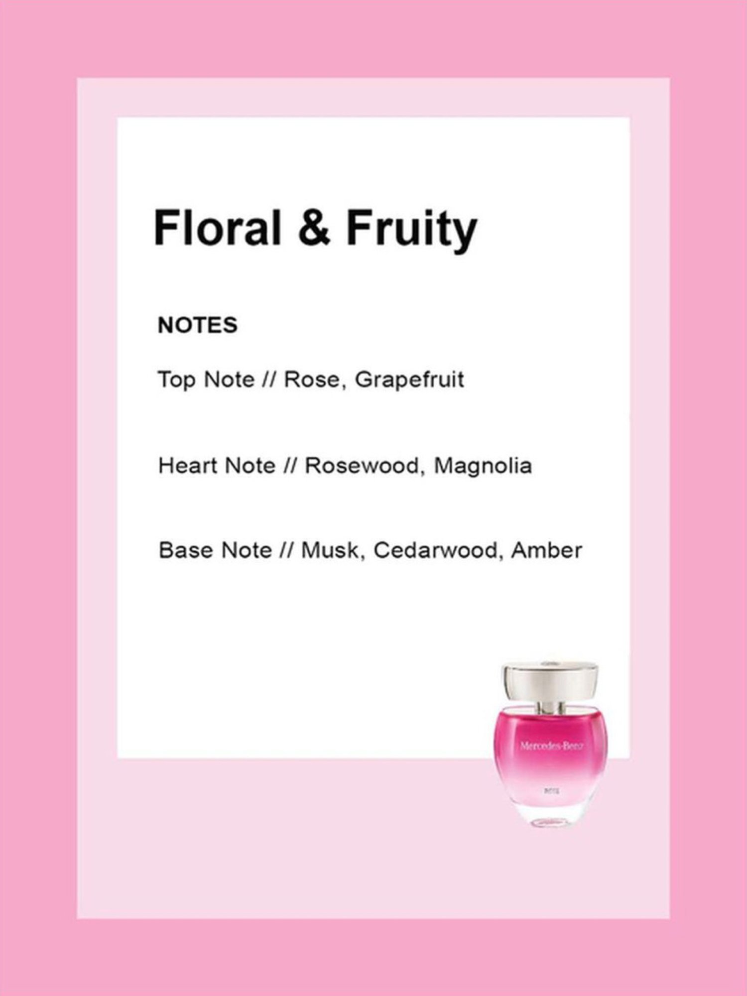 Mercedes-Benz Rose Eau de Toilette for Women - 90 ml