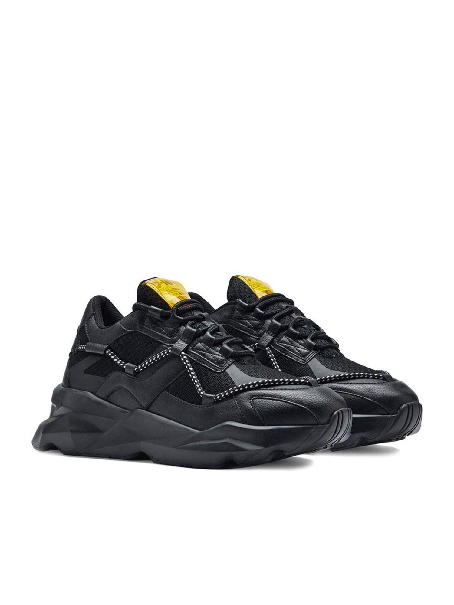 7-10 Men's 708 Elevate Street Black Chunky Sneakers