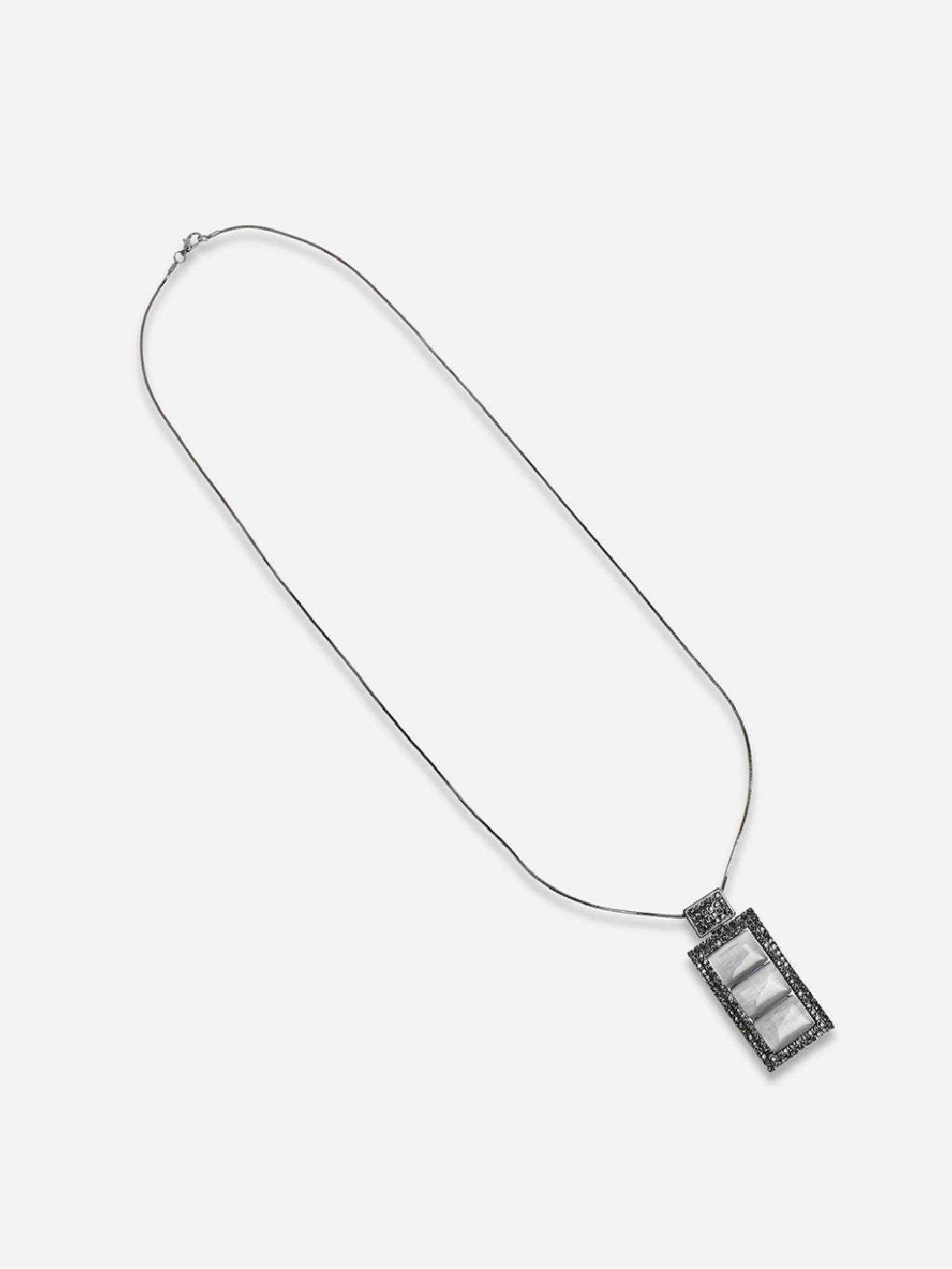 Sohi women's geometric vista pendant moon black