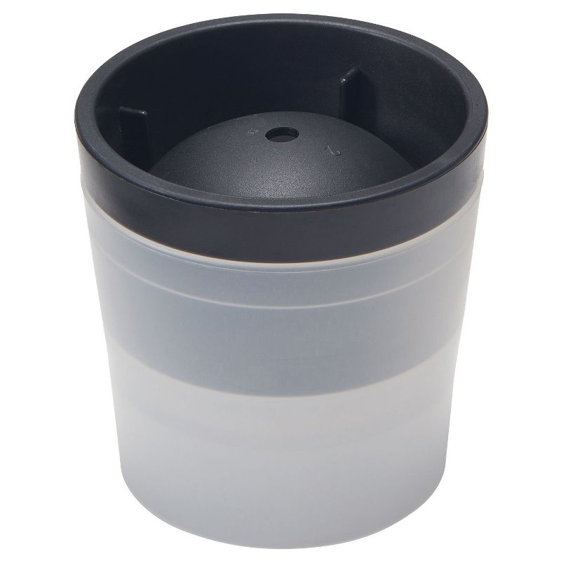 Like-It Black Extra Large Versatile Crystal Clear Round Frozen Ice Ball Home Sphere Maker Mold (4 Pack)