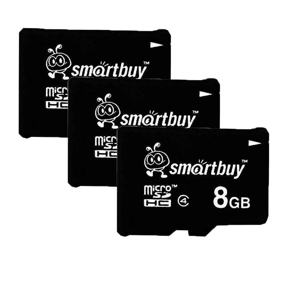 Smartbuy Micro SDHC Class 4 TF Flash Memory Card SD HC C4 Fast Speed for Camera Mobile Phone Tab GPS MP3 TV (4GB - 1 Pack)