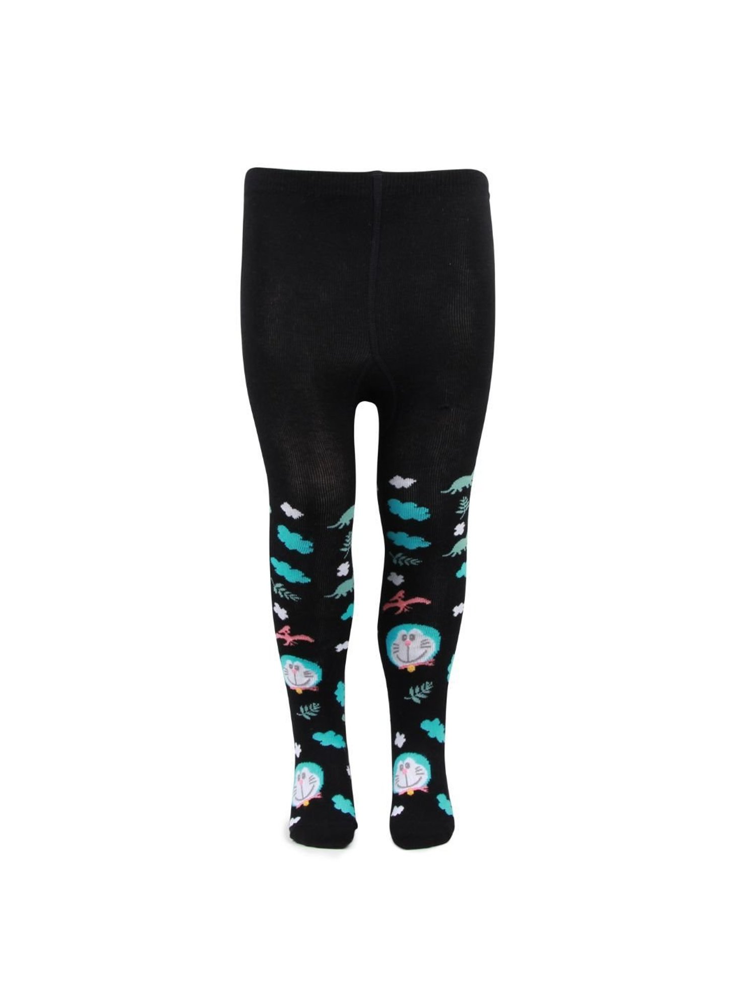 Bonjour Boys Black Doraemon Print Tights