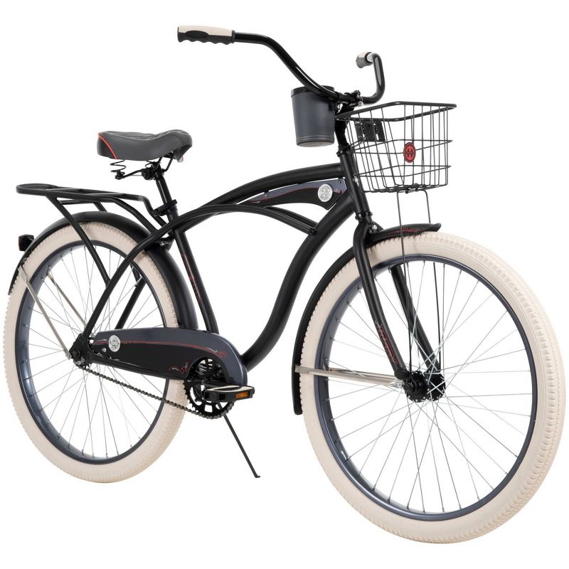 Huffy Men's Deluxe 26" Cruiser Bike - Matte Black
