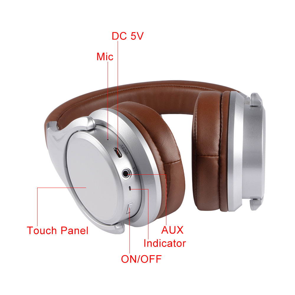 ZEALOT B21 Super Bass Stereo Wireless Bluetooth 4.0 Headphone HiFi Earphone Touch Control Noise Canceling with Microphone